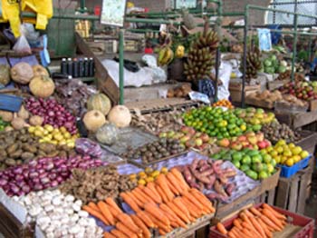 Mercado em Mombassa